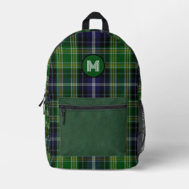 Clan McKellar Plaid Monogrammed Bedrukte Rugzak