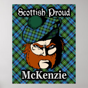 Clan McKenzie Scottish Tartan Poster