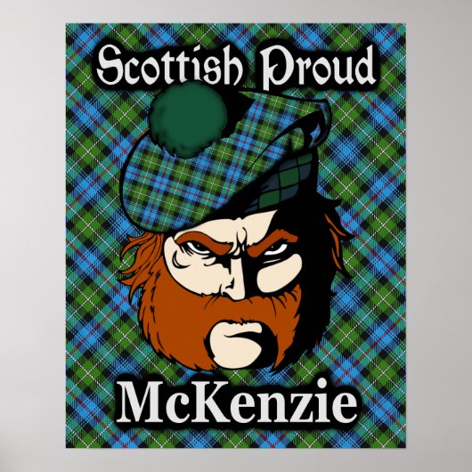 Clan McKenzie Scottish Tartan Poster (Voorkant)