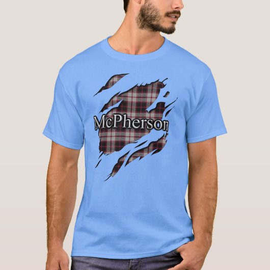 Clan McPherson MacPherson Tartan Spirit T-shirt (Voorkant)