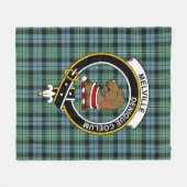 Clan Melville Hunting Tartan Pset Fleece Deken (Voorkant (Horizontaal))