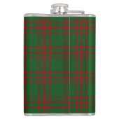 Clan Menzies Green Red Tartan Old Scotland Flask Heupfles (Achterkant)