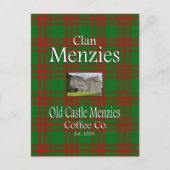 Clan Menzies Old Castle Menzies Coffee Co. Briefkaart (Voorkant)