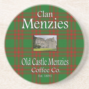 Clan Menzies Old Castle Menzies Coffee Co. Zandsteen Onderzetter