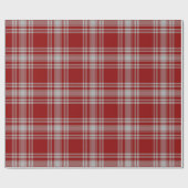 Clan Menzies Scottish Red & White Tartan Cadeaupapier (Vlak)
