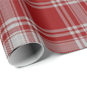 Clan Menzies Scottish Red & White Tartan Cadeaupapier