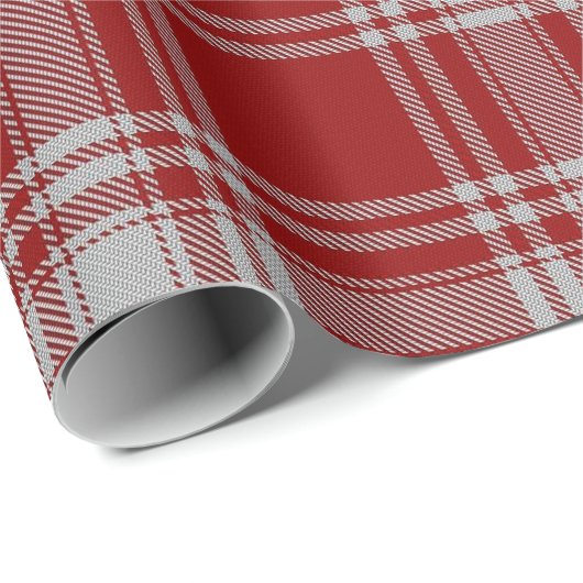 Clan Menzies Scottish Red & White Tartan Cadeaupapier (Rol Hoek)