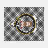 Clan Menzies Tartan Pset Fleece Deken (Voorkant (Horizontaal))