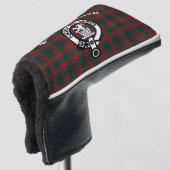 Clan Middleton Crest Badge en Tartan Golfheadcover (3/4 voorkant)