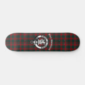 Clan Middleton Crest Badge en Tartan Persoonlijk Skateboard (Horizontaal)