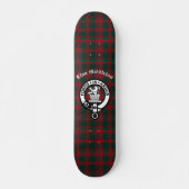 Clan Middleton Crest Badge en Tartan Persoonlijk Skateboard (Voorkant)