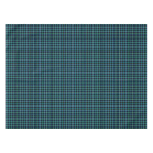 Clan Miller Bright Blue en Green Scottish Tartan Tafelkleed (Voorkant (Horizontaal))