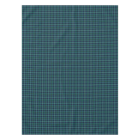 Clan Miller Bright Blue en Green Scottish Tartan Tafelkleed (Voorkant)