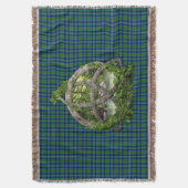 Clan Miller Tartan Celtic Trinity Deken (Voorkant Verticaal)