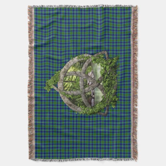 Clan Miller Tartan Celtic Trinity Deken (Voorkant Verticaal)