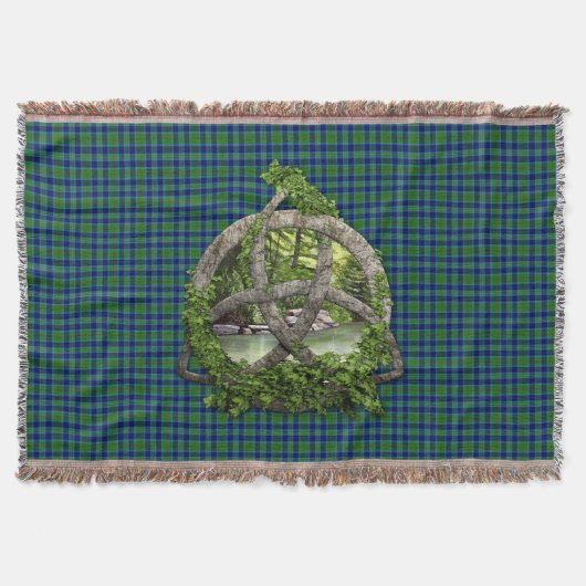 Clan Miller Tartan Celtic Trinity Deken (Voorkant)