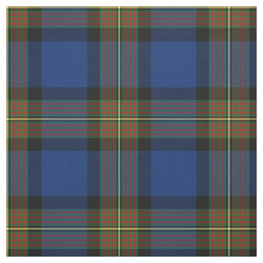 Clan Minnock Tartan Blue Pset Stof (Swatch)