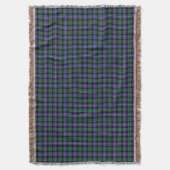 Clan Mitchell Tartan Blue en Green Pset Deken (Voorkant Verticaal)