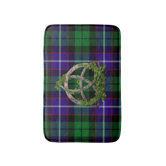 Clan Mitchell Tartan Celtic Trinity Badmat (Voorkant Verticaal)