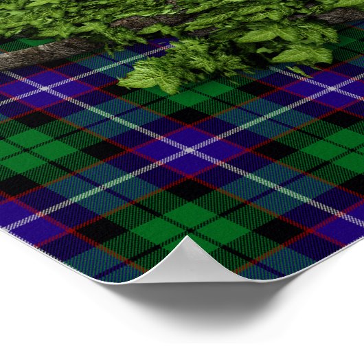 Clan Mitchell Tartan Celtic Trinity Poster (Hoek)