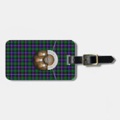 Clan Mitchell Tartan en Sporran Bagagelabel (Voorkant horizontaal)