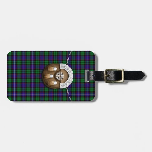 Clan Mitchell Tartan en Sporran Bagagelabel