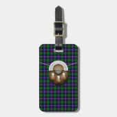 Clan Mitchell Tartan en Sporran Bagagelabel (Voorkant verticaal)