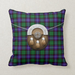 Clan Mitchell Tartan en Sporran Kussen