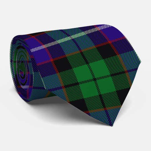 Clan Mitchell Tartan Stropdas (Opgerold)