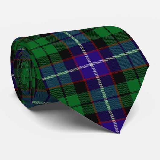 Clan Mitchell Tartan Stropdas (Opgerold)