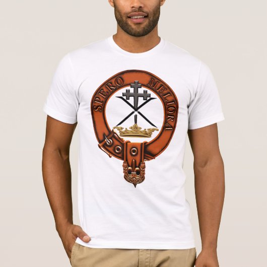 Clan moffat Family Crest en Targe T-shirt (Voorkant)