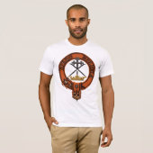Clan moffat Family Crest en Targe T-shirt (Voorkant volledig)