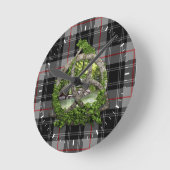 Clan Moffat Tartan Celtic Trinity Ronde Klok (Hoek)