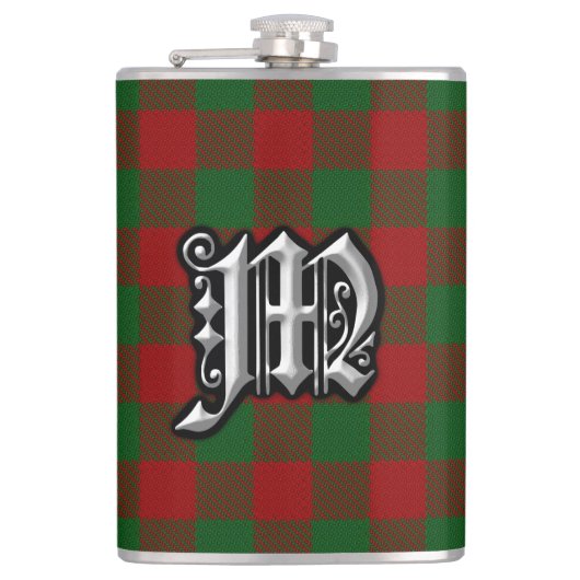 Clan Moncreiffe Moncrief Tartan Old Scotland Flask Heupfles (Voorkant)