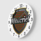 Clan Moncrief Tartan Scottish Dream Clock Grote Klok (Hoek)