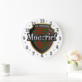 Clan Moncrief Tartan Scottish Dream Clock Grote Klok (Huis)