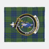 Clan Montgomery Jacht Tartan Plaid Fleece Deken (Voorkant (Horizontaal))
