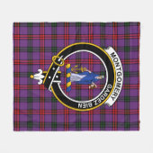 Clan Montgomery Modern Tartan Pset Fleece Deken (Voorkant (Horizontaal))