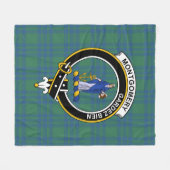 Clan Montgomery Oude Tartan Plaid Fleece Deken (Voorkant (Horizontaal))