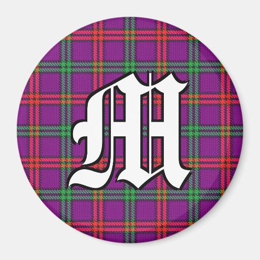 Clan Montgomery Tartan Betonaccenten Magneet (Voorkant)
