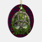 Clan Montgomery Tartan Celtic Trinity Keramisch Ornament (Rechts)