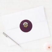 Clan montgomery tartan en sporran ronde sticker (Envelop)