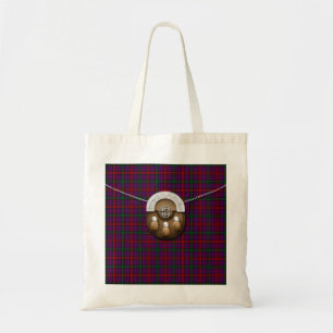 Clan montgomery tartan en sporran tote bag