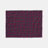 Clan Montgomery Tartan Paars Pset Fleece Deken (Voorkant (Horizontaal))