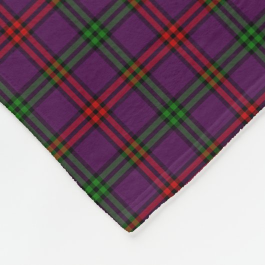 Clan Montgomery Tartan Paars Pset Fleece Deken (Hoek)