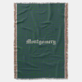 Clan Montgomery Tartan Pset - aangepast deklandje Deken (Voorkant Verticaal)