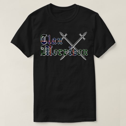 Clan Morrison achternaam achternaam Scottish Tarta T-shirt (Design voorkant)