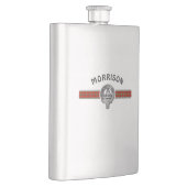 Clan Morrison (bewerken) Crest & Tartan Flacon (Rechts)