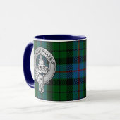 Clan Morrison Crest & Hunting Tartan Mok (Voorkant links)