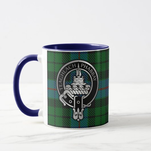 Clan Morrison Crest & Hunting Tartan Mok (Links)